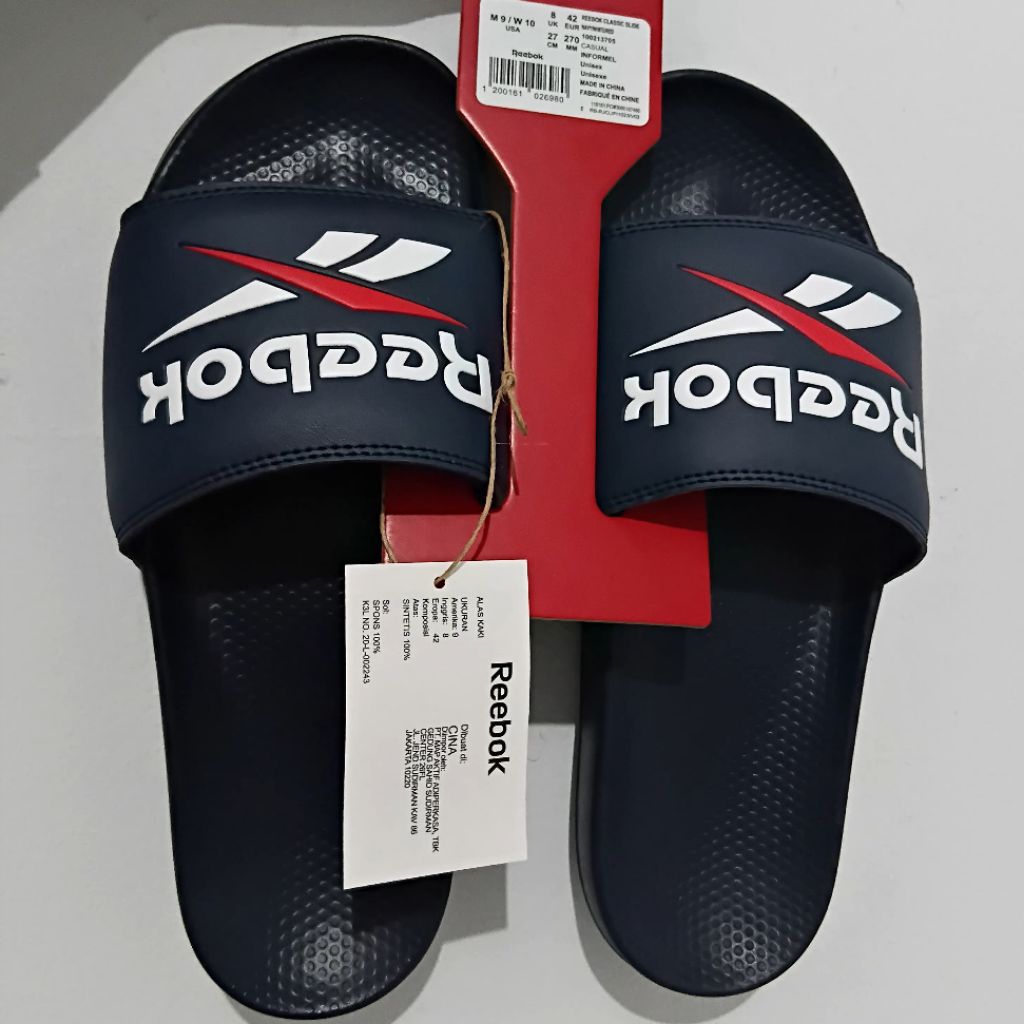 REEBOK CLASSIC SLIDE ORIGINAL | Sendal Pria | Sandal Wanita | Sandal Unisex | Sendal Slip on | Sanda