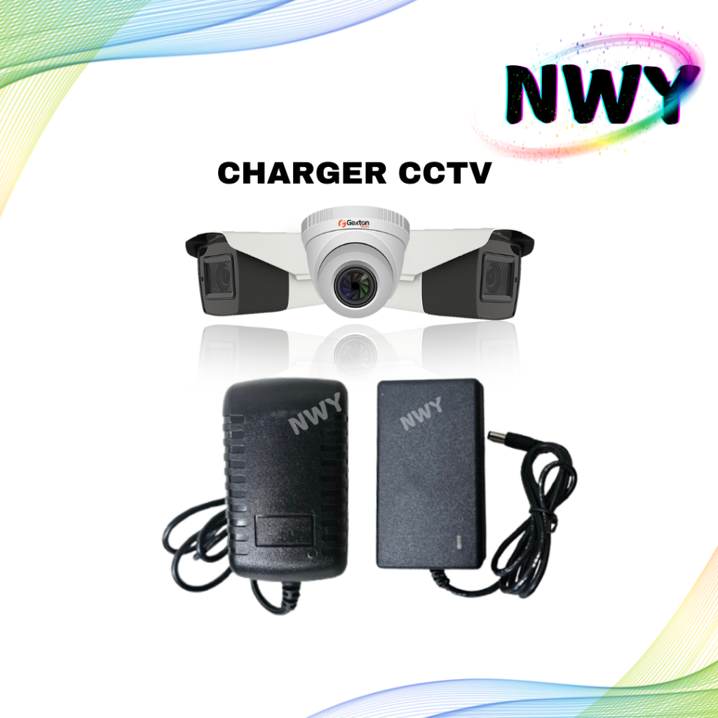 NWY CHARGER ADAPTOR CCTV 12V 1A DAN 12V 2A CHARGER CAS UNTUK KAMERA CCTV