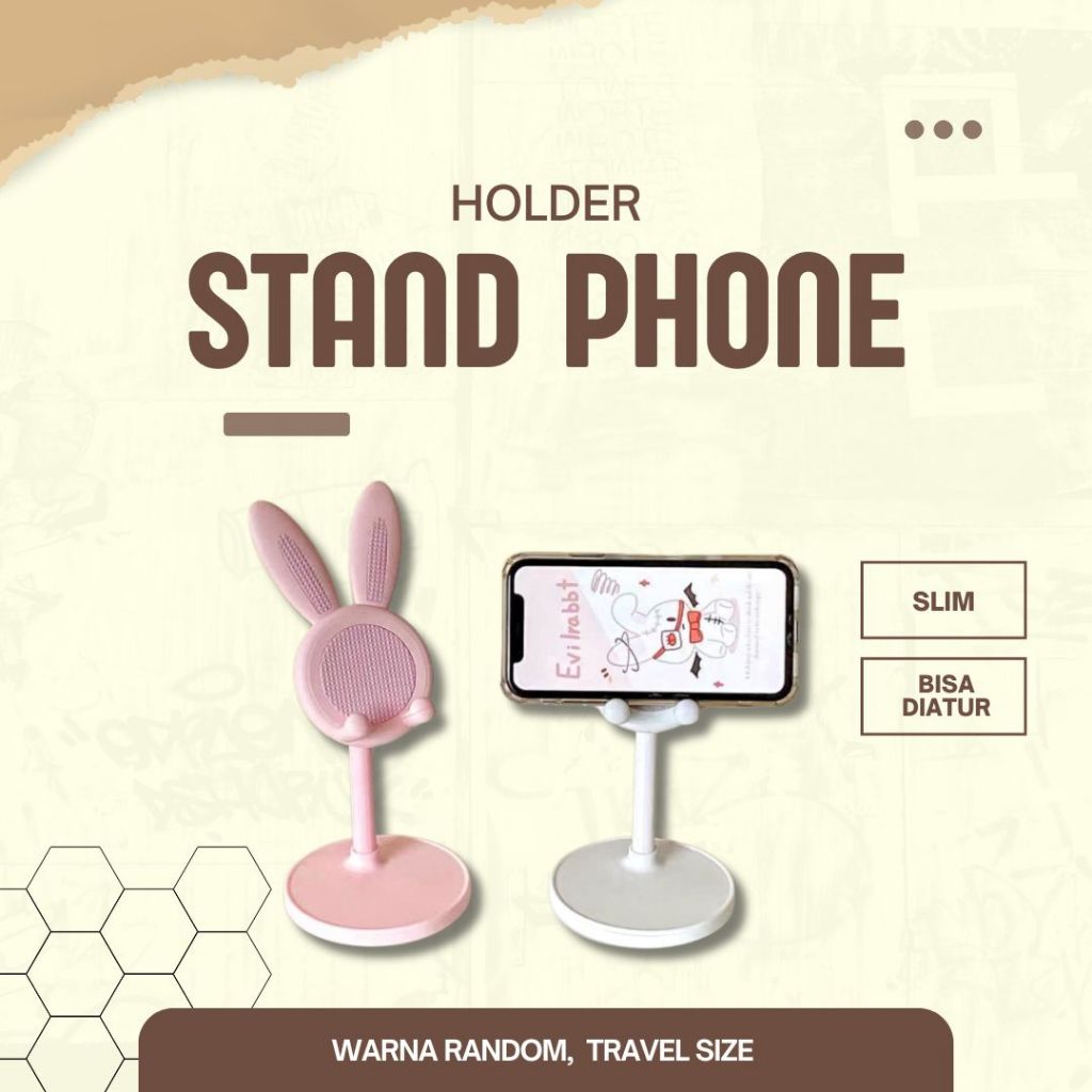 Stand Phone Holder Kelinci