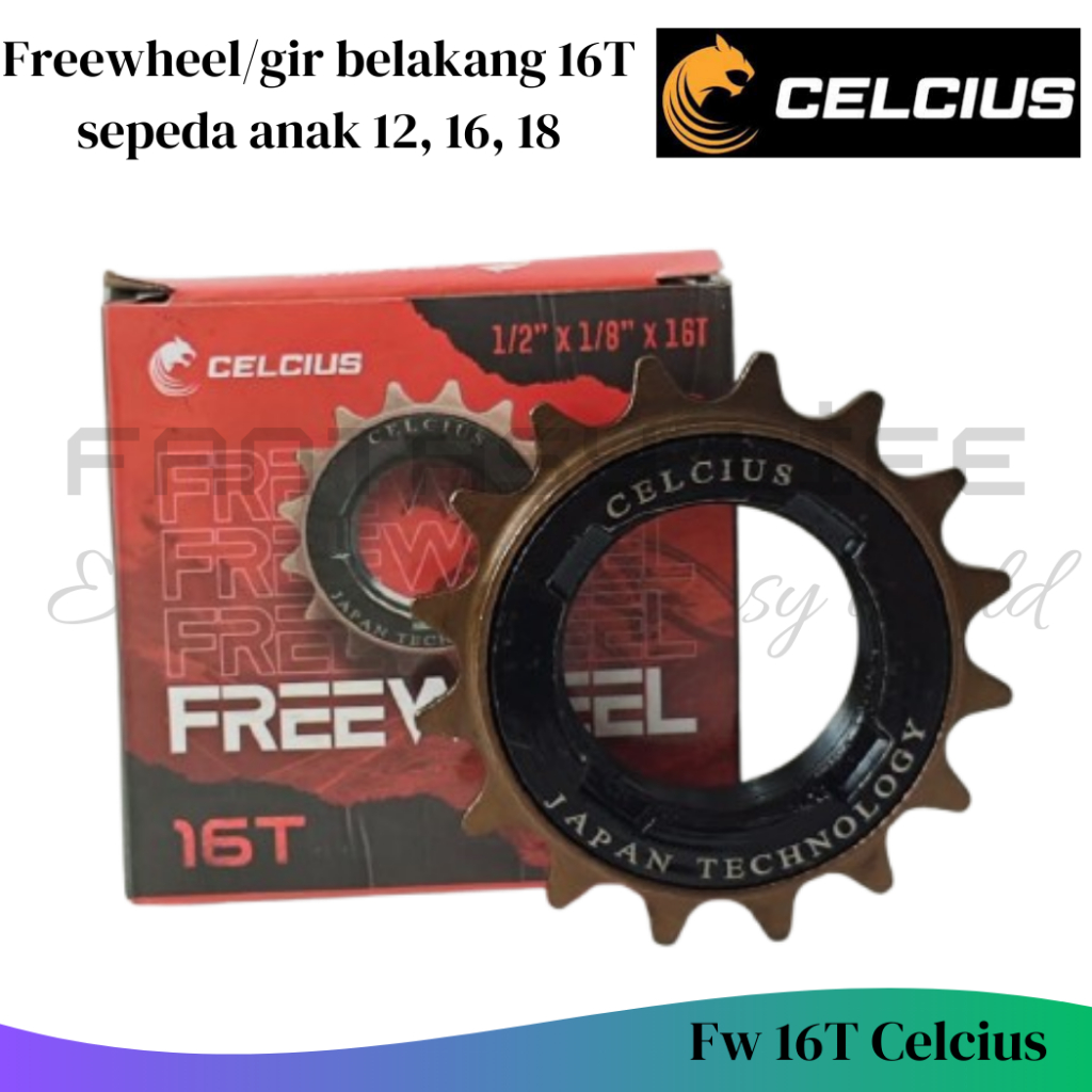 Fantasy Celcius Freewheel Gir Belakang 16T Sepeda Anak / Gir Sepeda
