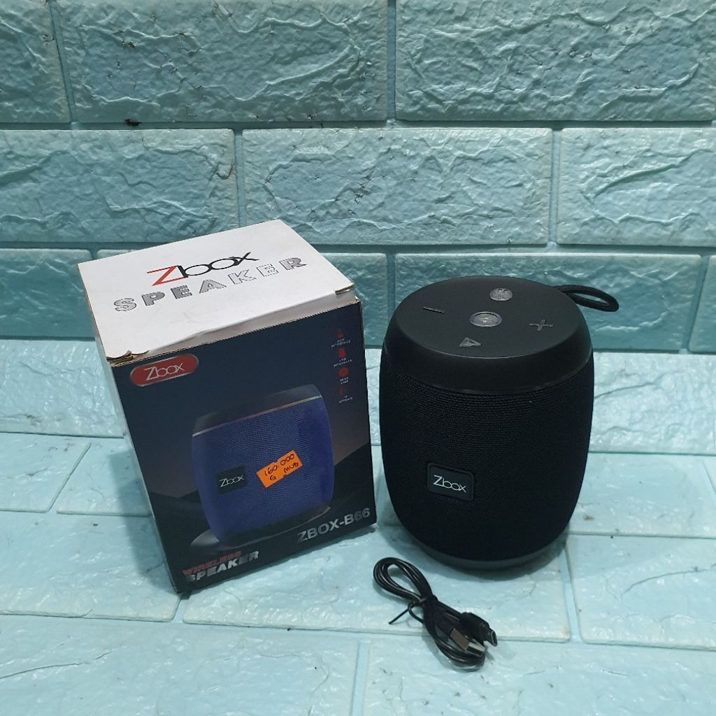 Speaker Bluetooth ZBOX B66 – Bass Nendang, Suara Kencang, Lampu LED Keren