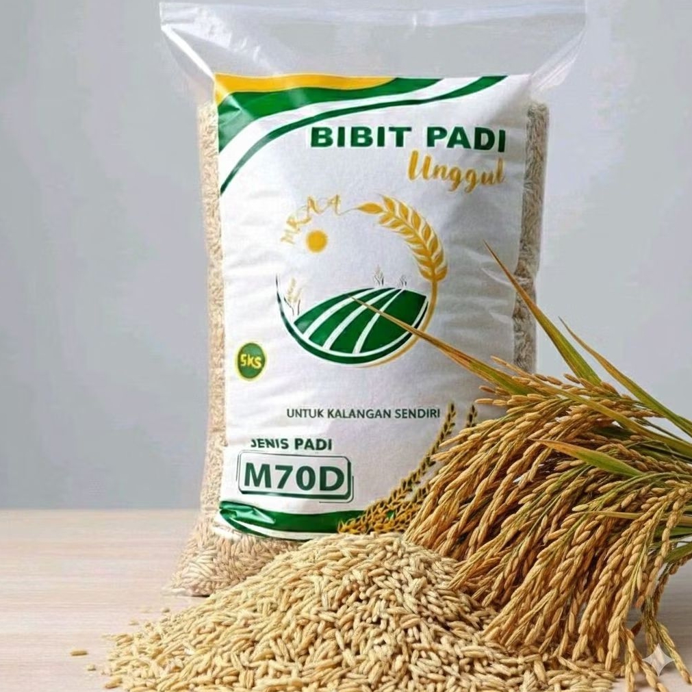 BENIH PADI UNGGUL M70D PADI KUALITAS PREMIUM 5KG