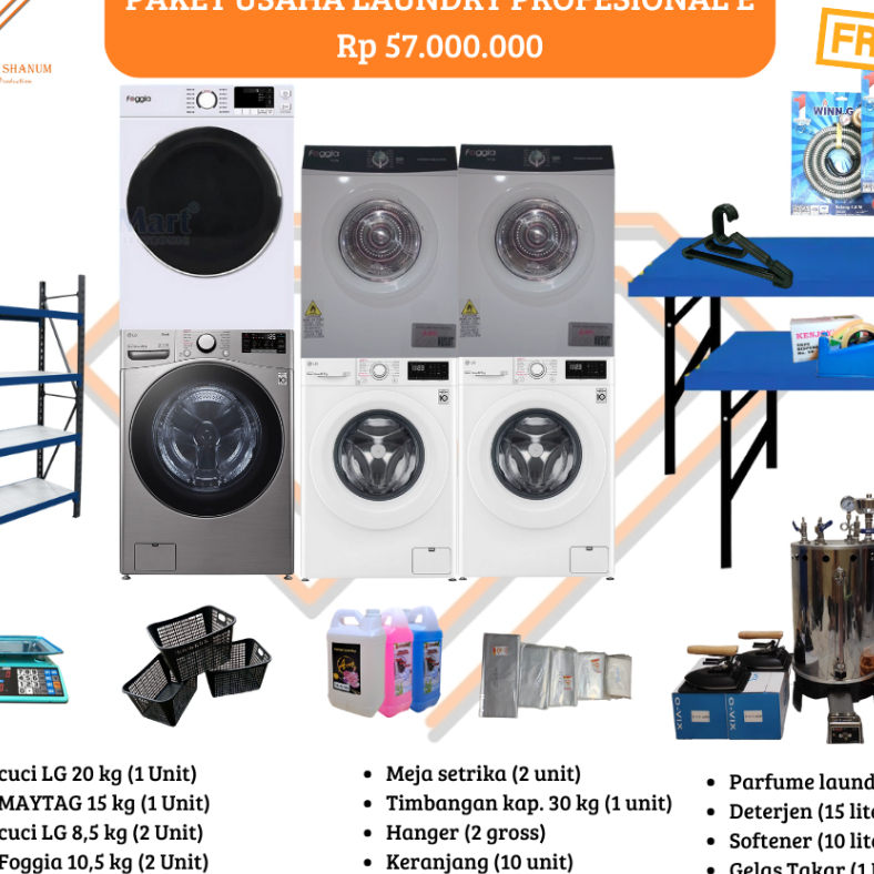 PAKET USAHA LAUNDRY E