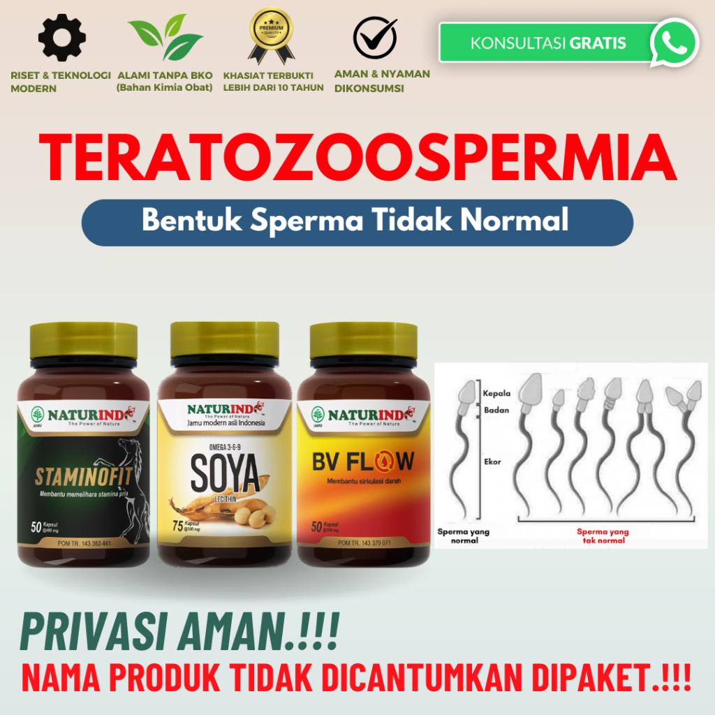 Obat Herbal Kesuburan Suami Teratozoospermia Oligospermia Asthenozoospermia Azoospermia Ampuh