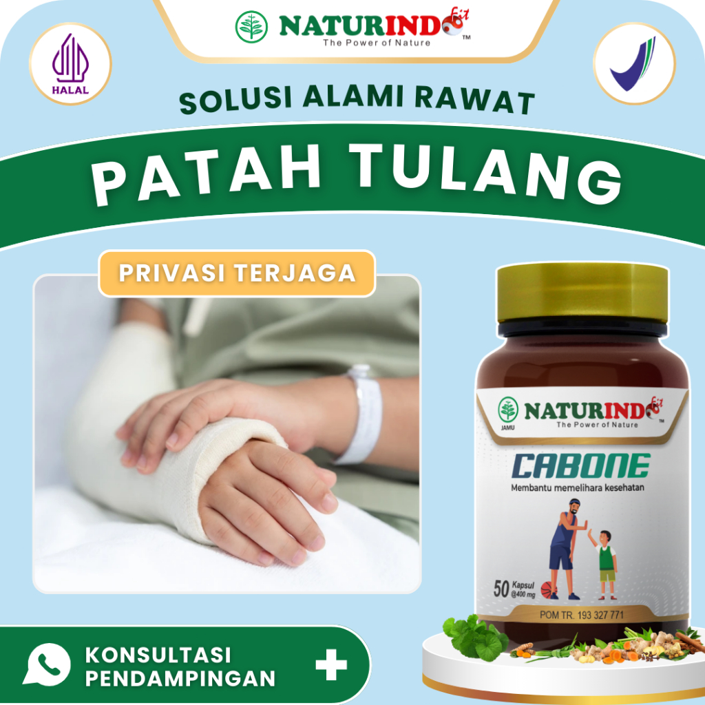 CABONE Obat Herbal Patah Tulang Penguat Tulang Retak Nutrisi Tulang Patah Mempercepat Penyembuhan