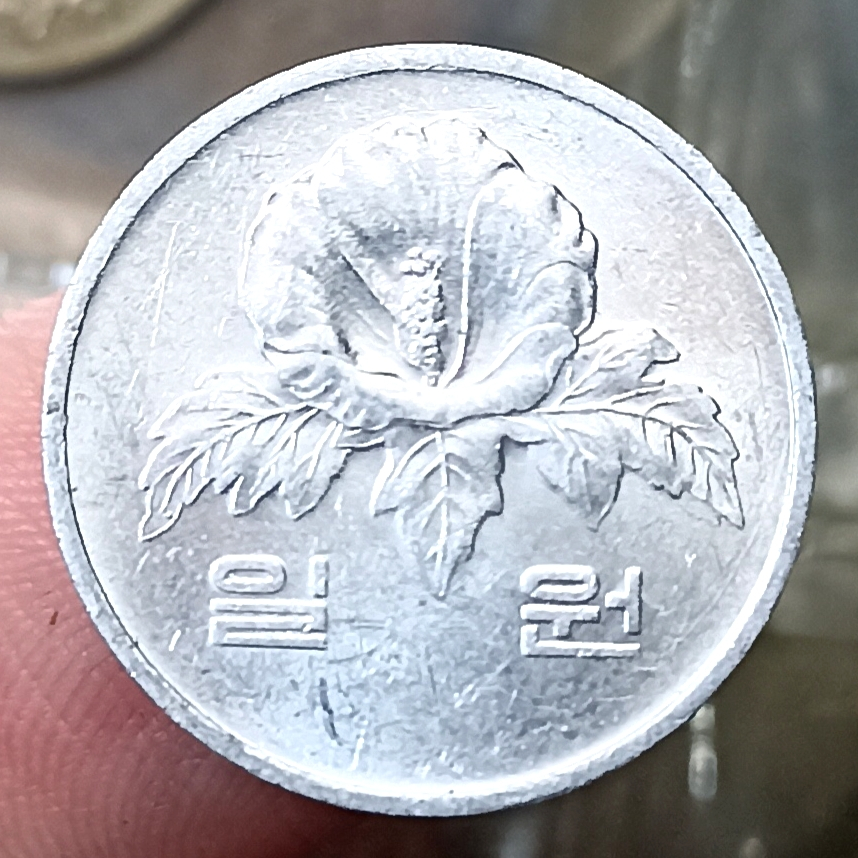 Koin Kuno Korea Selatan 1 Won Tahun 1989