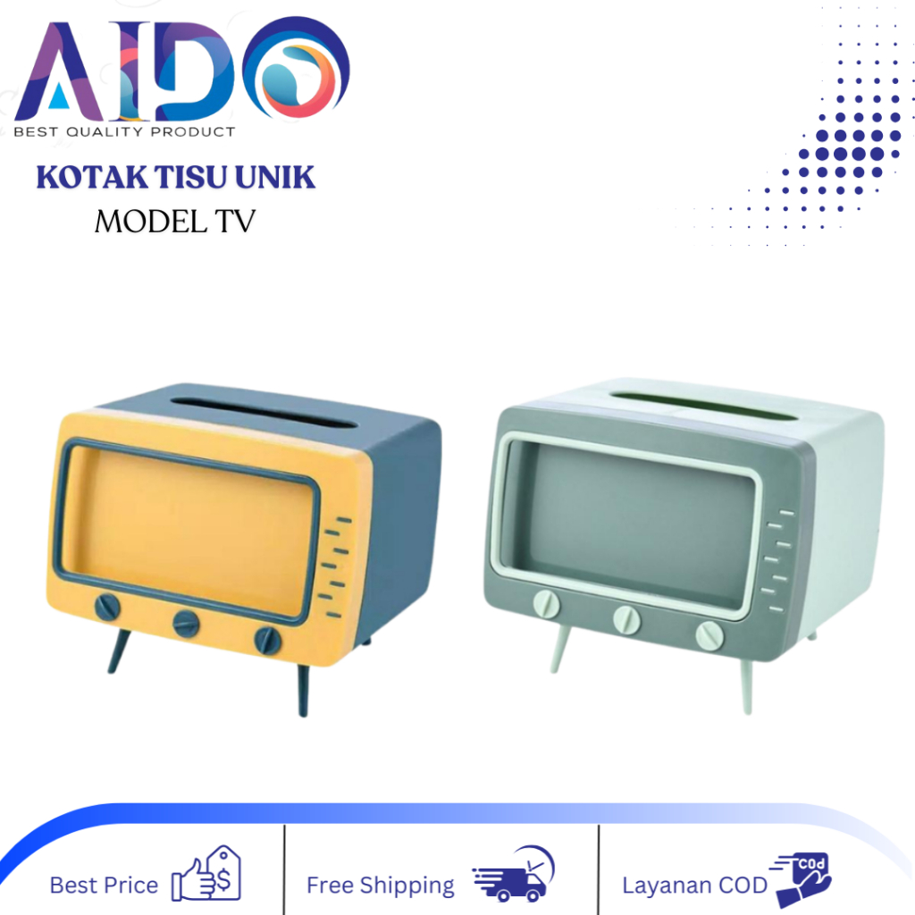 [KHUSUS GROSIR] Kotak Tissu Model TV Kotak Tisu Estetik Kotak Tisu TV Grosir