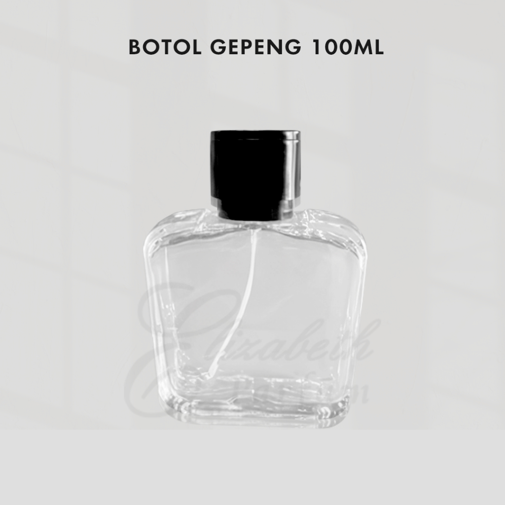 Jual grosir botol parfum 100ml (botol gepeng 100ml)