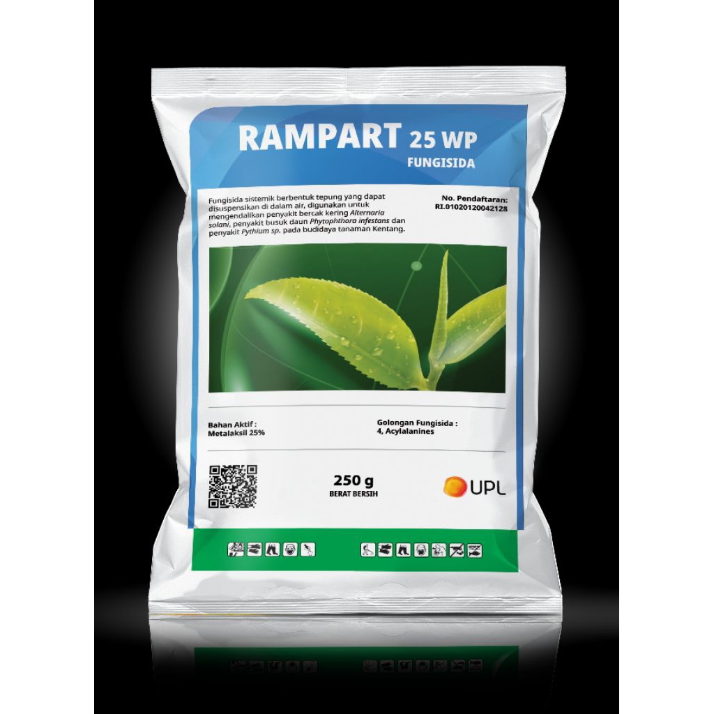 RAMPART 25WP fungisida bahan aktif metalaksil 25% 250g
