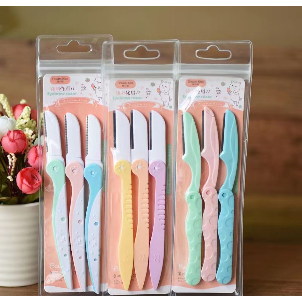 [ISI3] Pisau Alis Cukur isi 3 Nalamei / Cukur Alis isi 3 Premium Quality