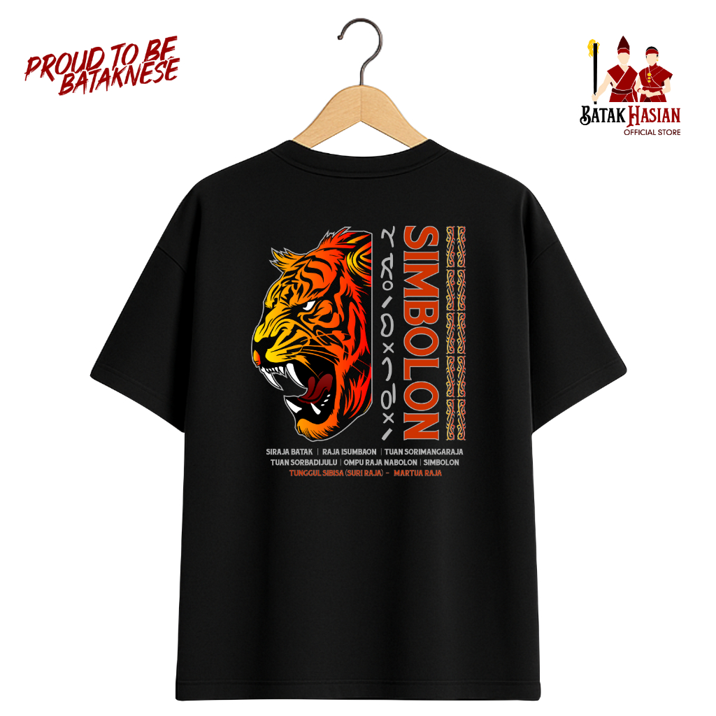 SIMBOLON (Versi 2) [OVERSIZED] - Kaos Marga Batak  - Katun premium 100% - Cotton Aloe 20s - Heavywei