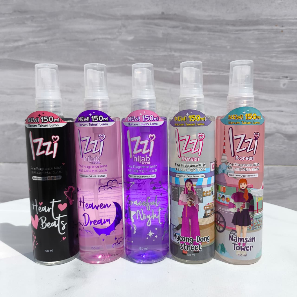 Izzi Hijab Scent & Korean Body Mist 150ml / Parfum Izzi