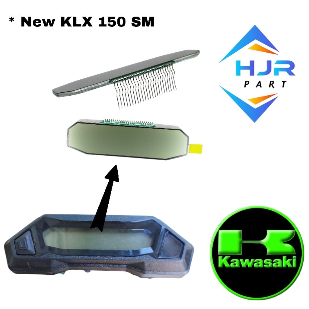 LAYAR LCD SPEEDOMETER KAWASAKI NEW KLX 150 SM ORIGINAL