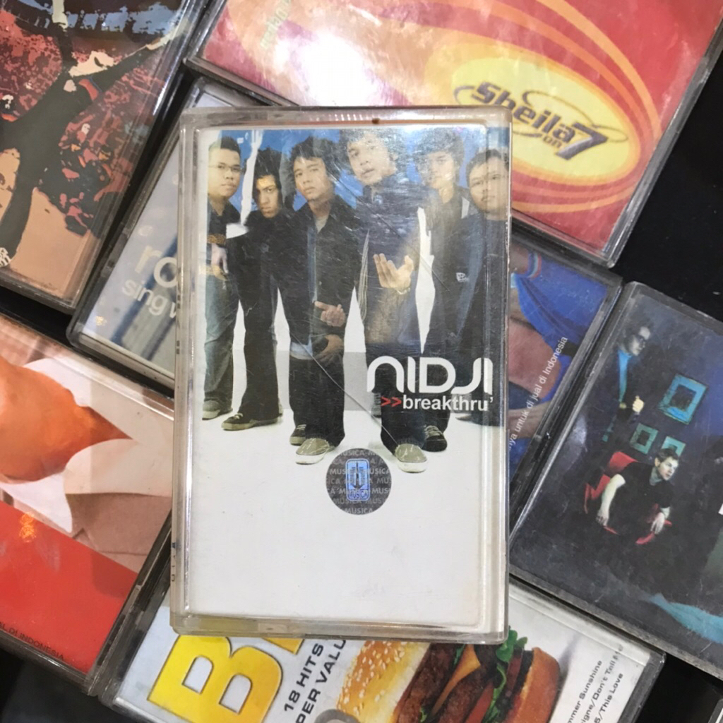 Nidji kaset tape breaktrough casette tape breaktrough album