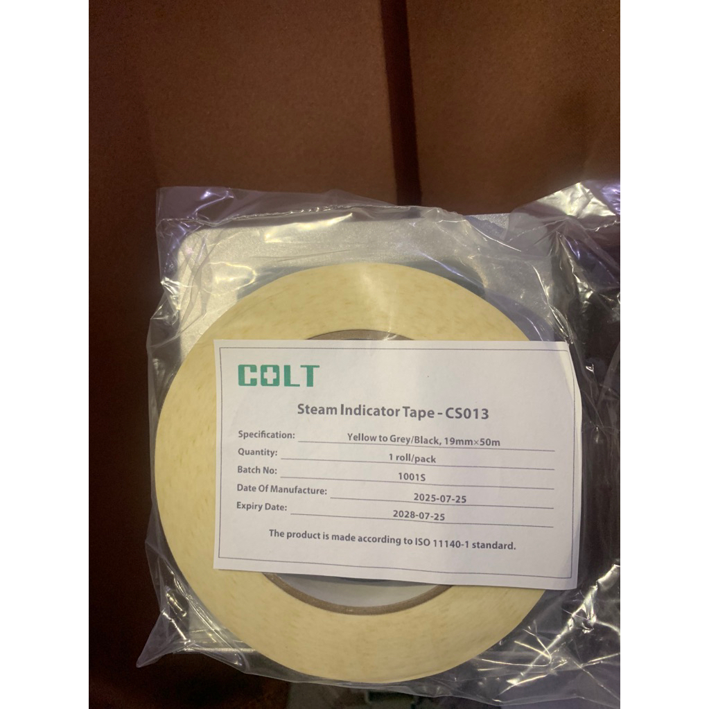 Autoclave Indicator Tape Steam Sterilization - 19mm x 50mm Roll