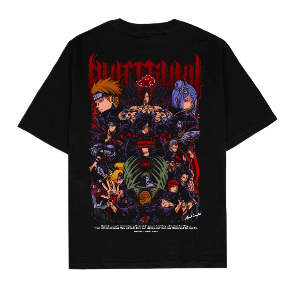 [ORI] Ngab Kaos Baju Distro Team Akatsuki NB213 Unisex Pria Wanita Cotton Combed 24s Digital Keren K