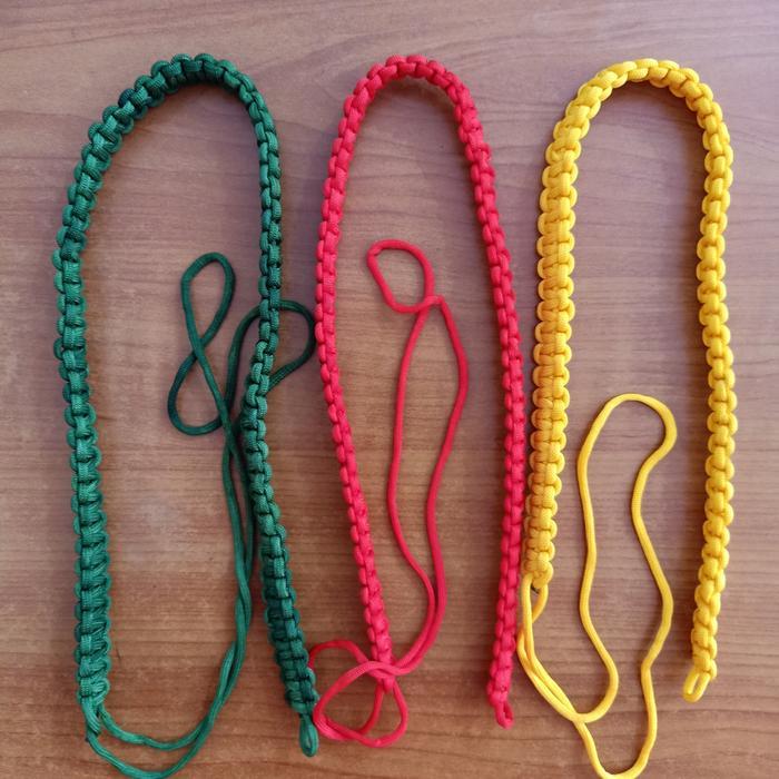 Tali Peluit Tali Kur Pramuka - Merah Kuning Hijau