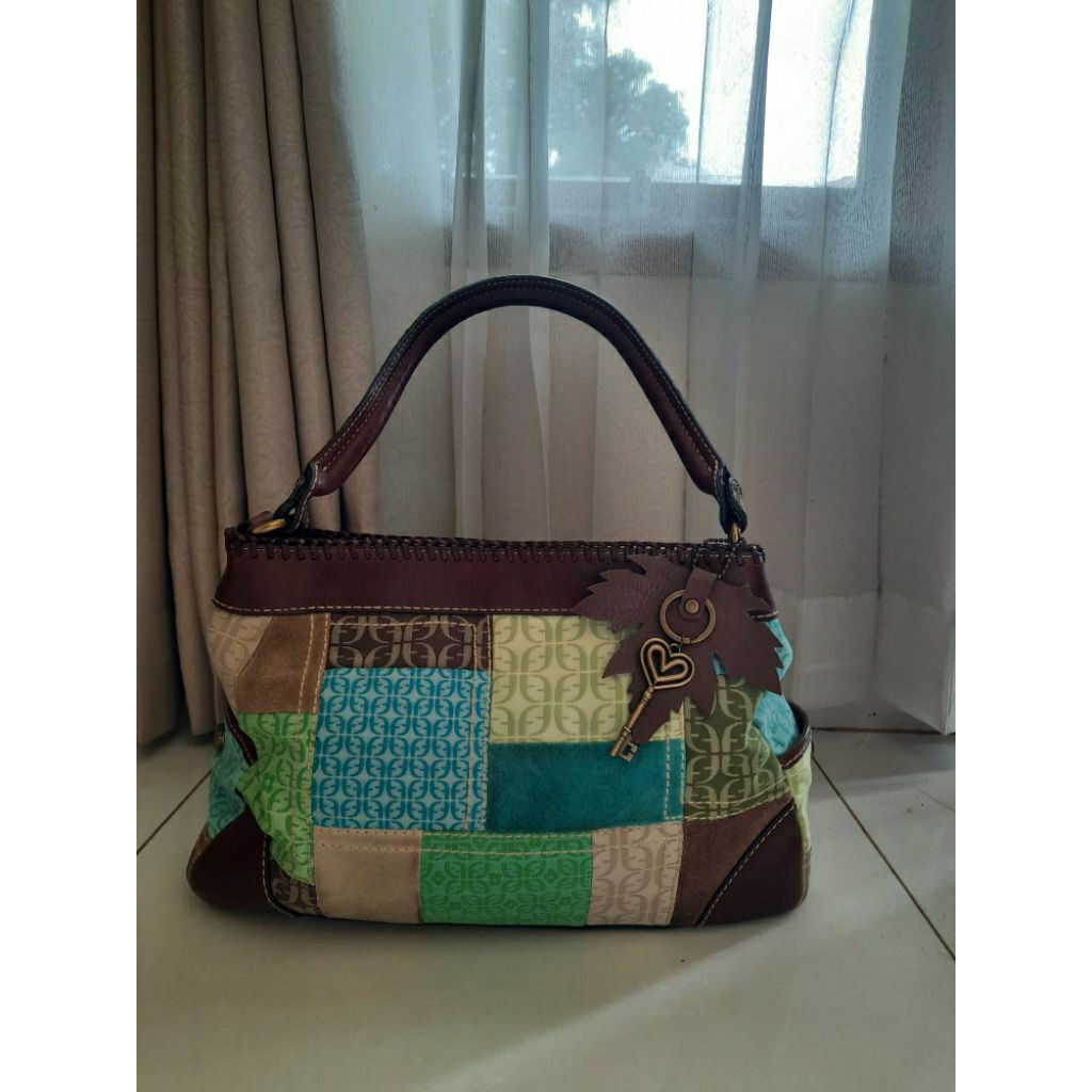 Foss*il shoulder bag patchwork preloved