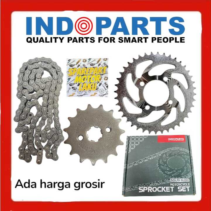 girset / gear rantai set 5TP Jupiter z burhan INDOPART