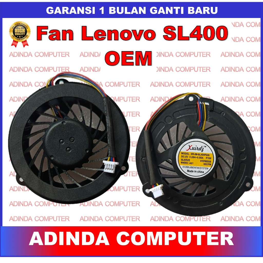 Kipas Cooling Fan Lenovo SL400 SL500 SL300 SL400C SL500C OEM