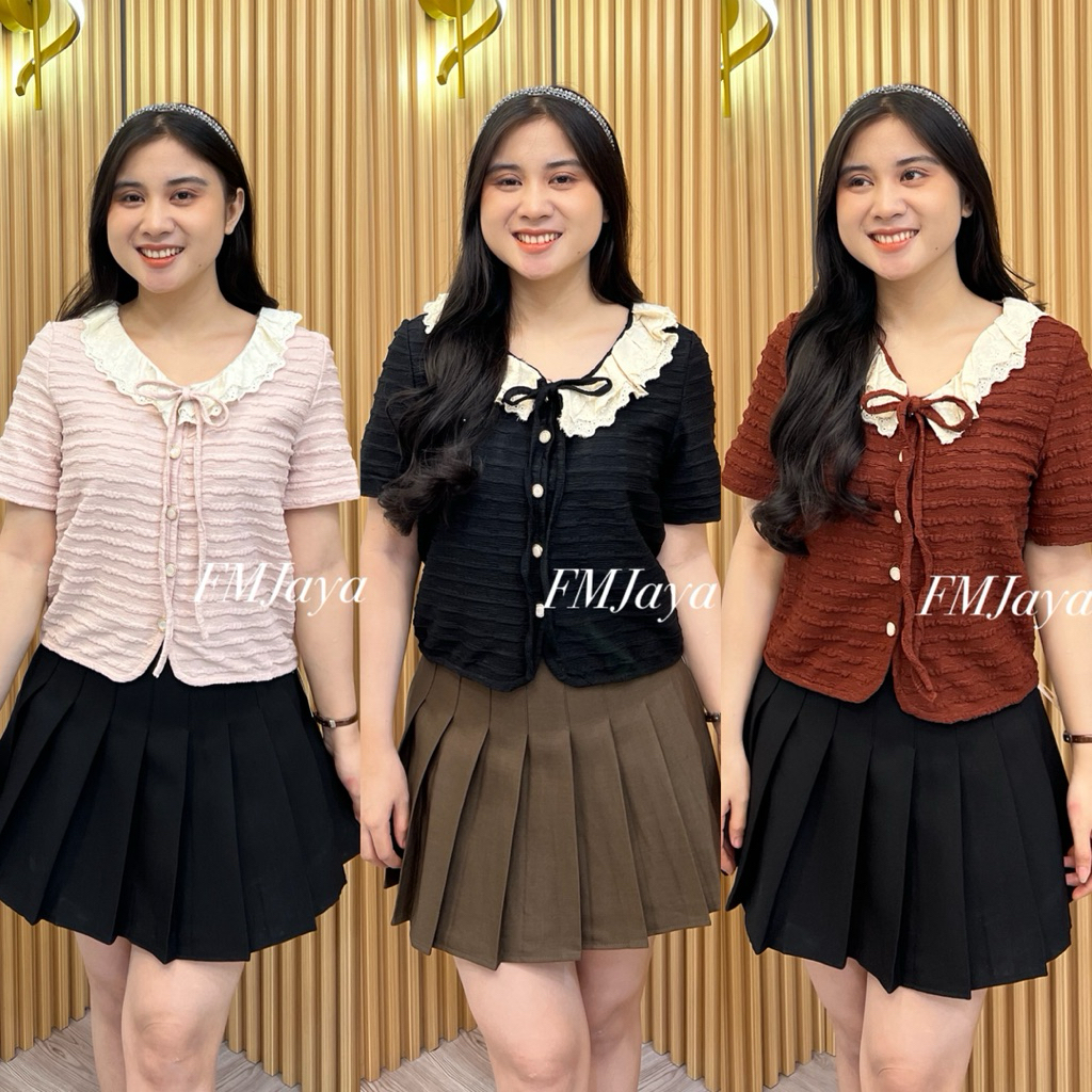 ATASAN BLOUSE RENDA WANITA 9038 || BLOUSE WANITA FASHION || BLOUSE WANITA TRENDY || ATASAN BLOUSE CA