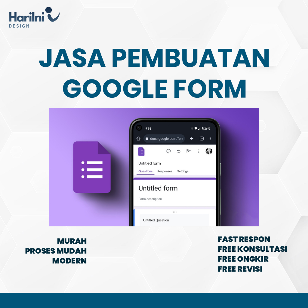 Jasa Pembuatan G Form | Kuisioner Penelitian | Skripsi | Soal DESAIN GRAFIS