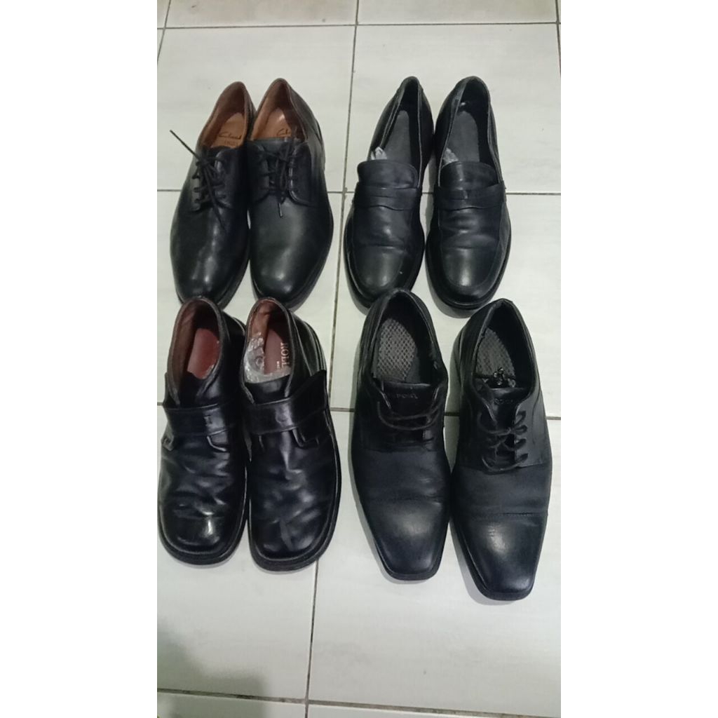 sepatu kantor kulit bekas