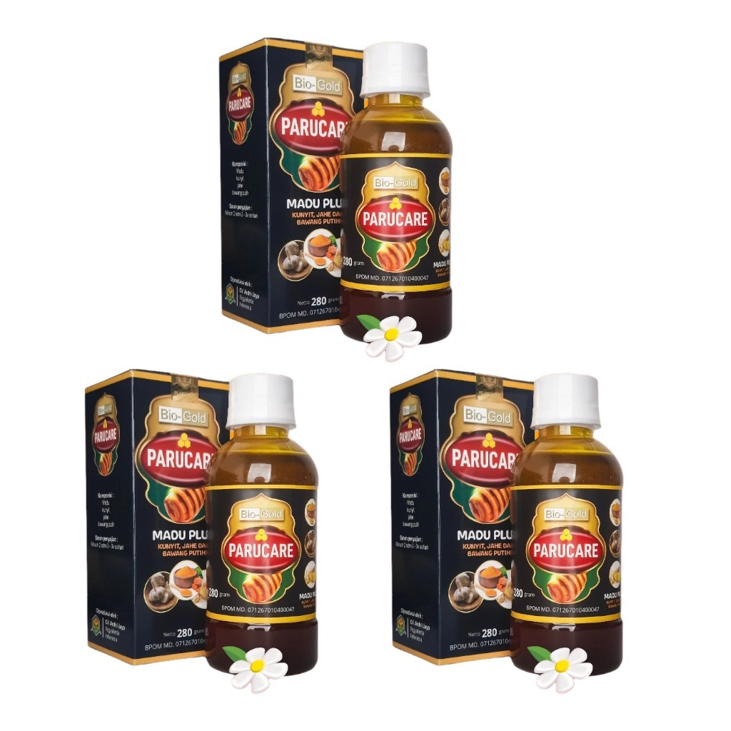 3 PCS Madu Paru Care Bio Gold – Madu Herbal Paru Care Bantu Jaga Kesehatan Paru-paru