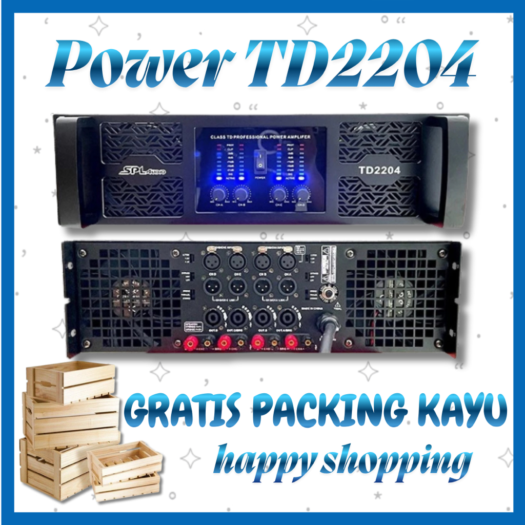 Power Amplifier SPL AUDIO Class TD 2204 4channel