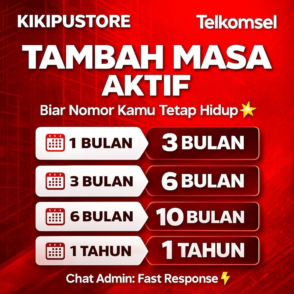 MASA AKTIF TELKOMSEL 1 BULAN, PERPANJANG MASA AKTIF TELKOMSEL, MASA AKTIF 1 TAHUN