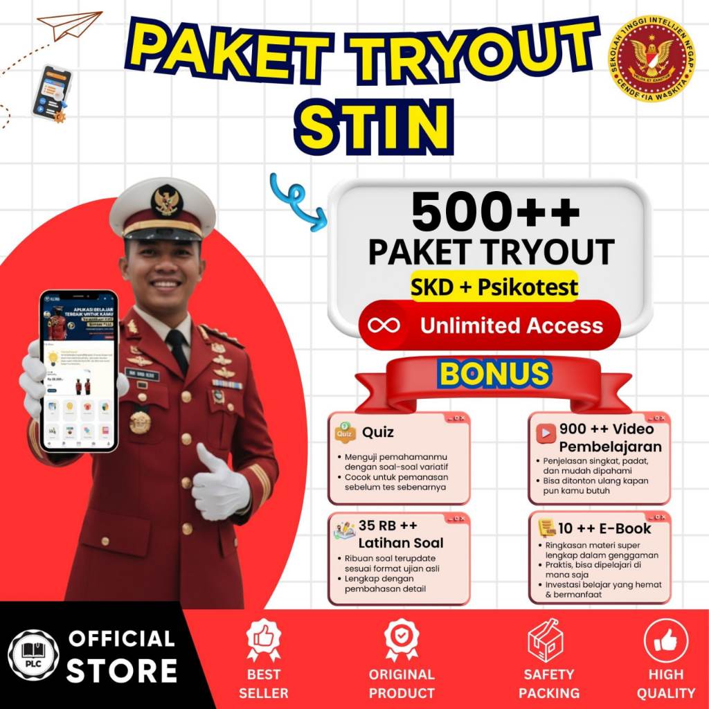 PLC - Tryout Online STIN 2026 – Aplikasi CAT Online, Tryout & Akun Belajar Lengkap