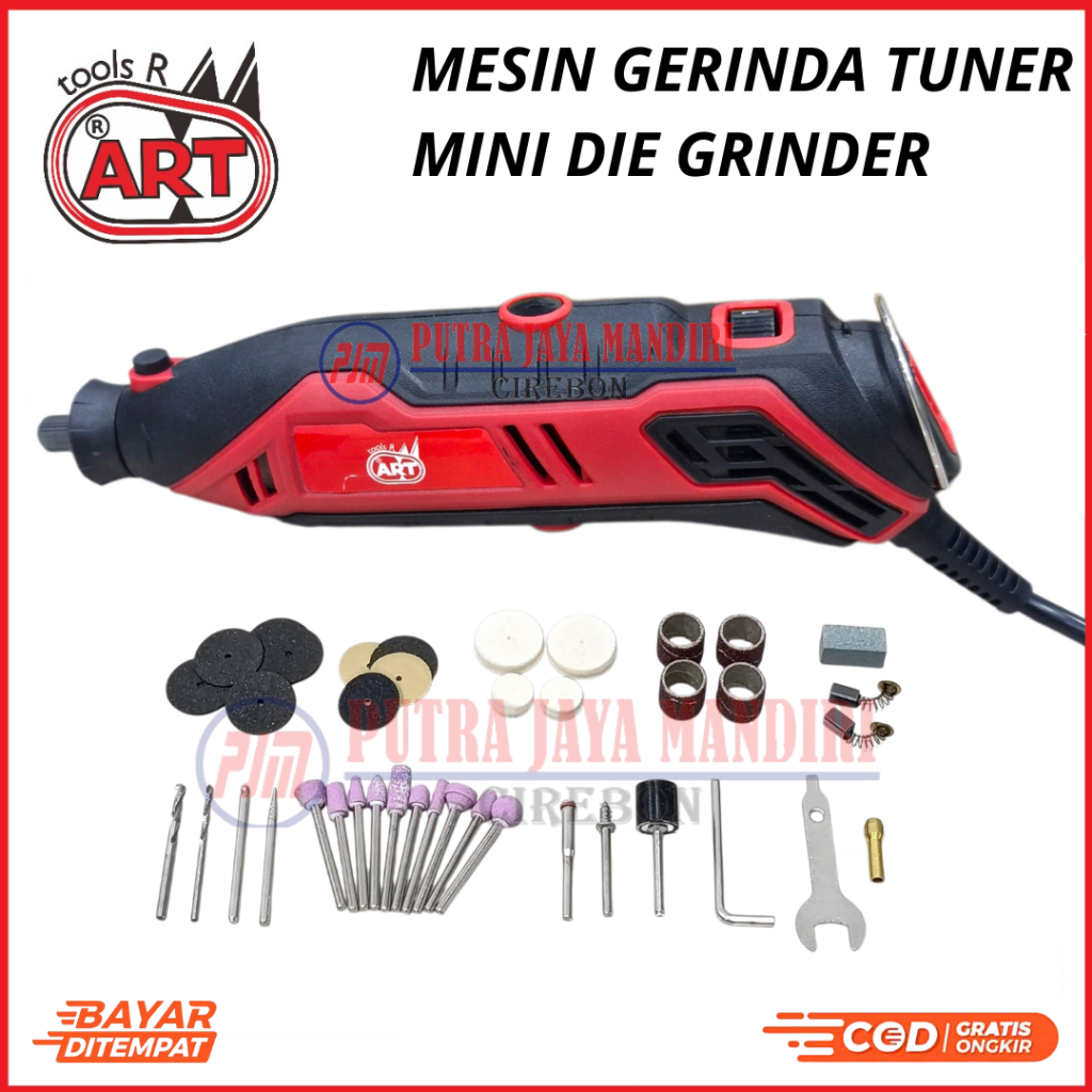 Mesin Tuner Cuner Porting Die Grinder Mini Drill Set 40 Pcs  Alat pengukiran Pemoles Pemotong