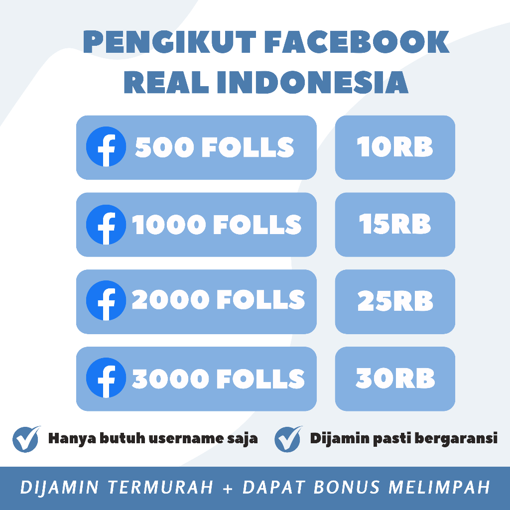 [PROMO] FACEBOOK HALAMAN / FANS PAGE FOLLOWERS PENGIKUT FACEBOOK FB PRO PERMANEN