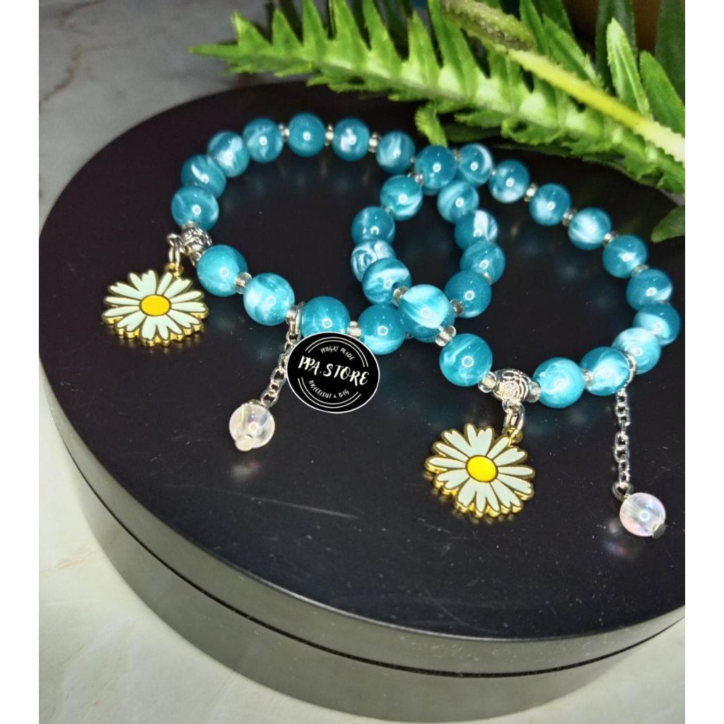 Gelang Couple Bunga Matahari Isi 2pcs