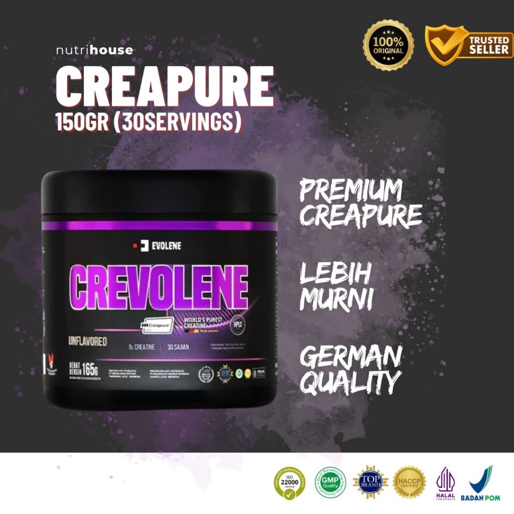 Evolene Crevolene Creapure 30 Servings Creatine Medan Nutrihouse Sumatra Utara
