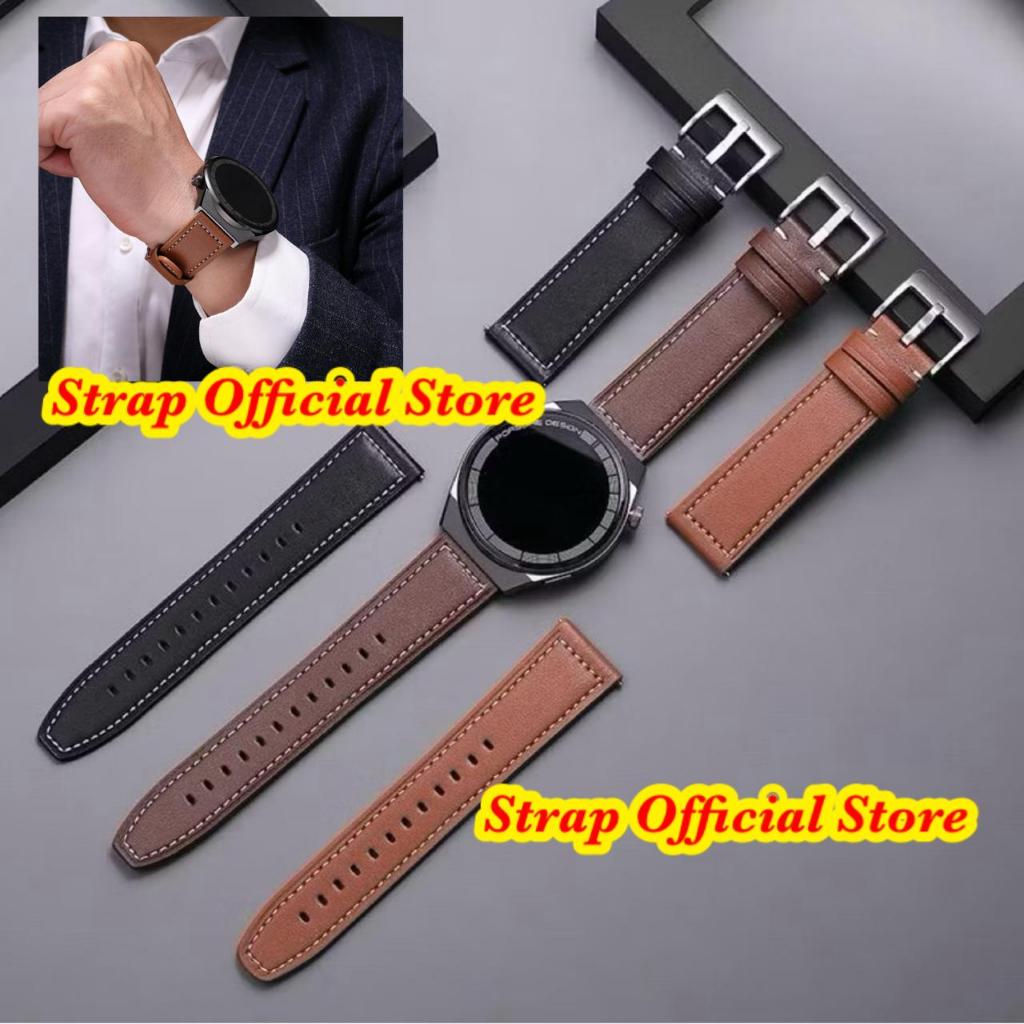 Strap Smartwatch Eggel Tempo 3 Style Bulat/Eggel Valor/Eggel Valor Amoled Leather Tali Jam Kulit