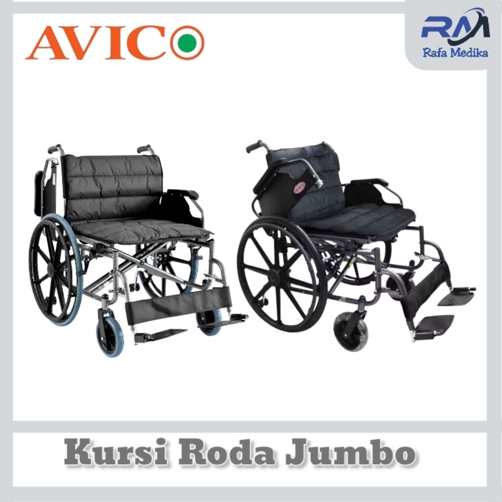 Kursi Roda Jumbo Avico Bima  Kursi Roda Standard Big Size Avico Bima