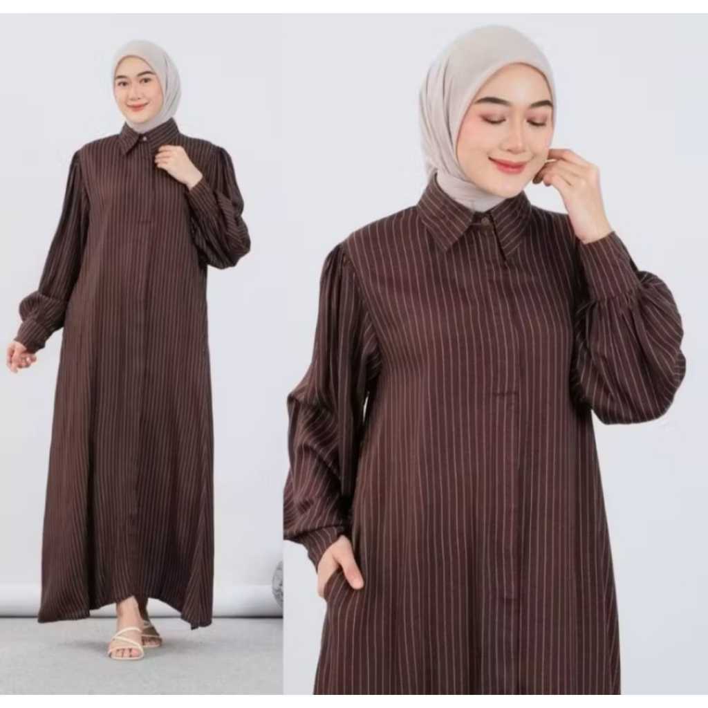 Gamis Wanita Salur Baju Gamis Terbaru 2026 Model Terbaru Busui Friendly