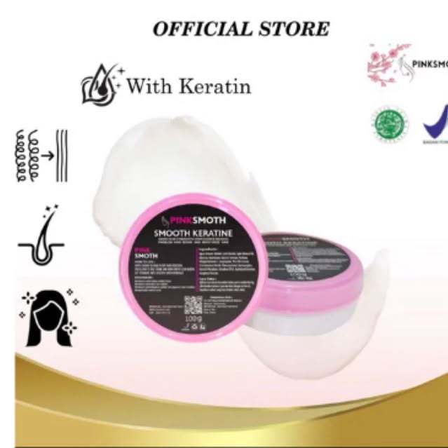 Pelurus Rambut Smothing Keratin Rambut Pinksmoth Travel Size 100ml