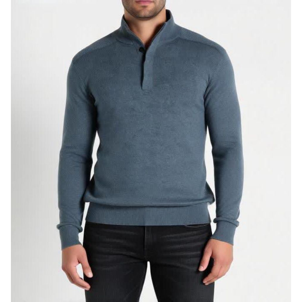 Massimo Dutti Half Button Sweater
