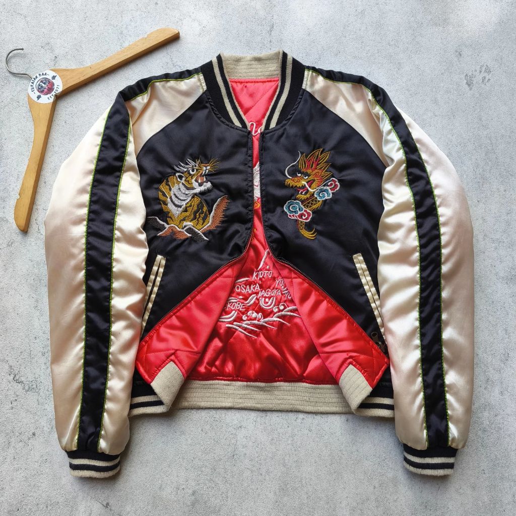 Sukajan Ryu Taka Japan Map Reversible