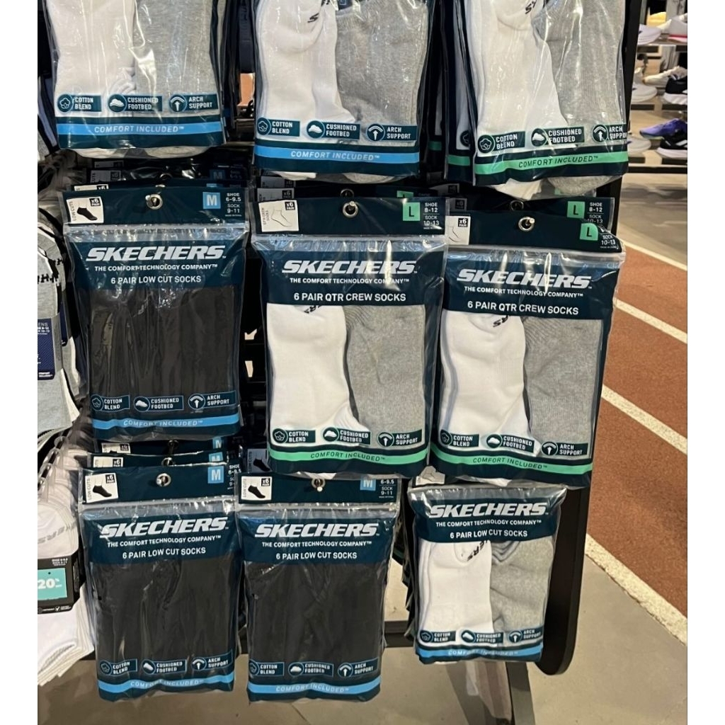 kaos kaki skechers isi 6pasang