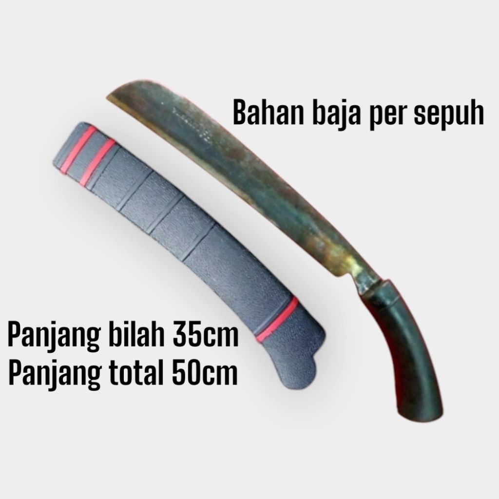 GolokPotong kayu dan bambu baja asli