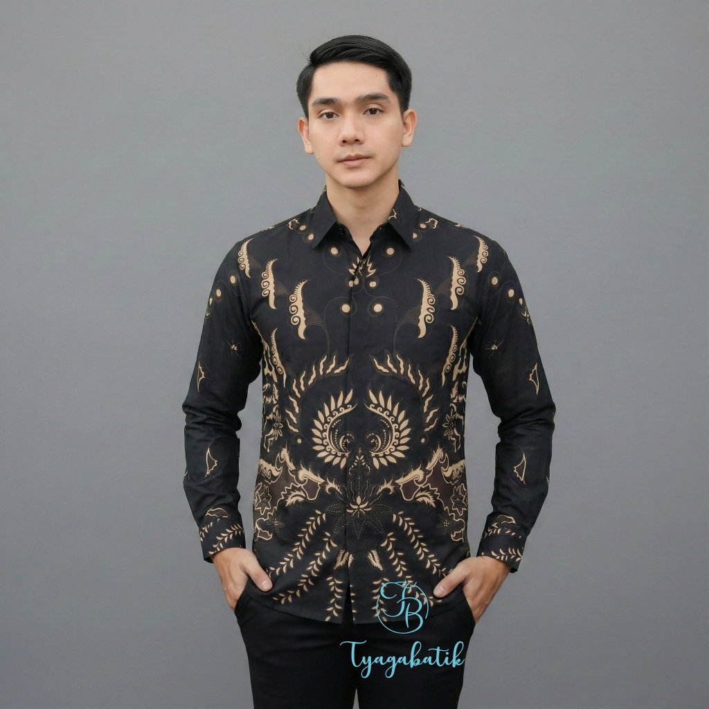 Kemeja Batik Slimfit Lapis Furing Premium 0155 Tyaga Batik