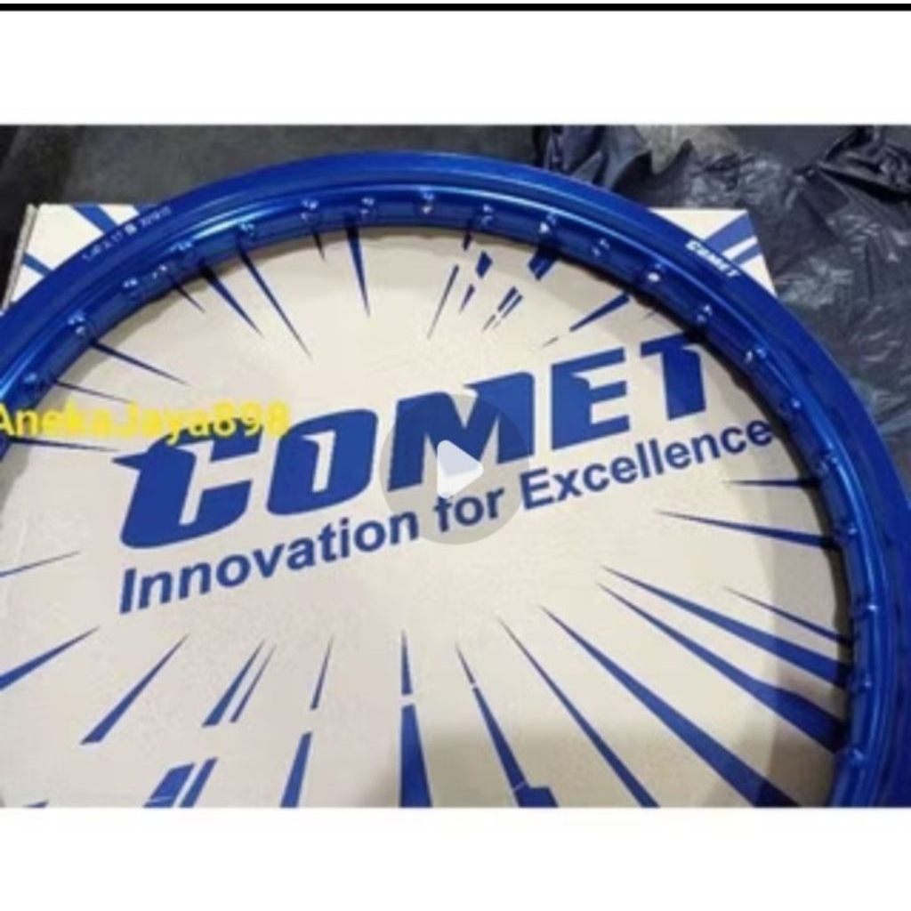 RIM COMET 17 140 / 160 17 WM SHAPE GOLD BIRU UNGU MERAH. VELG LINGKAR ALLOY petak