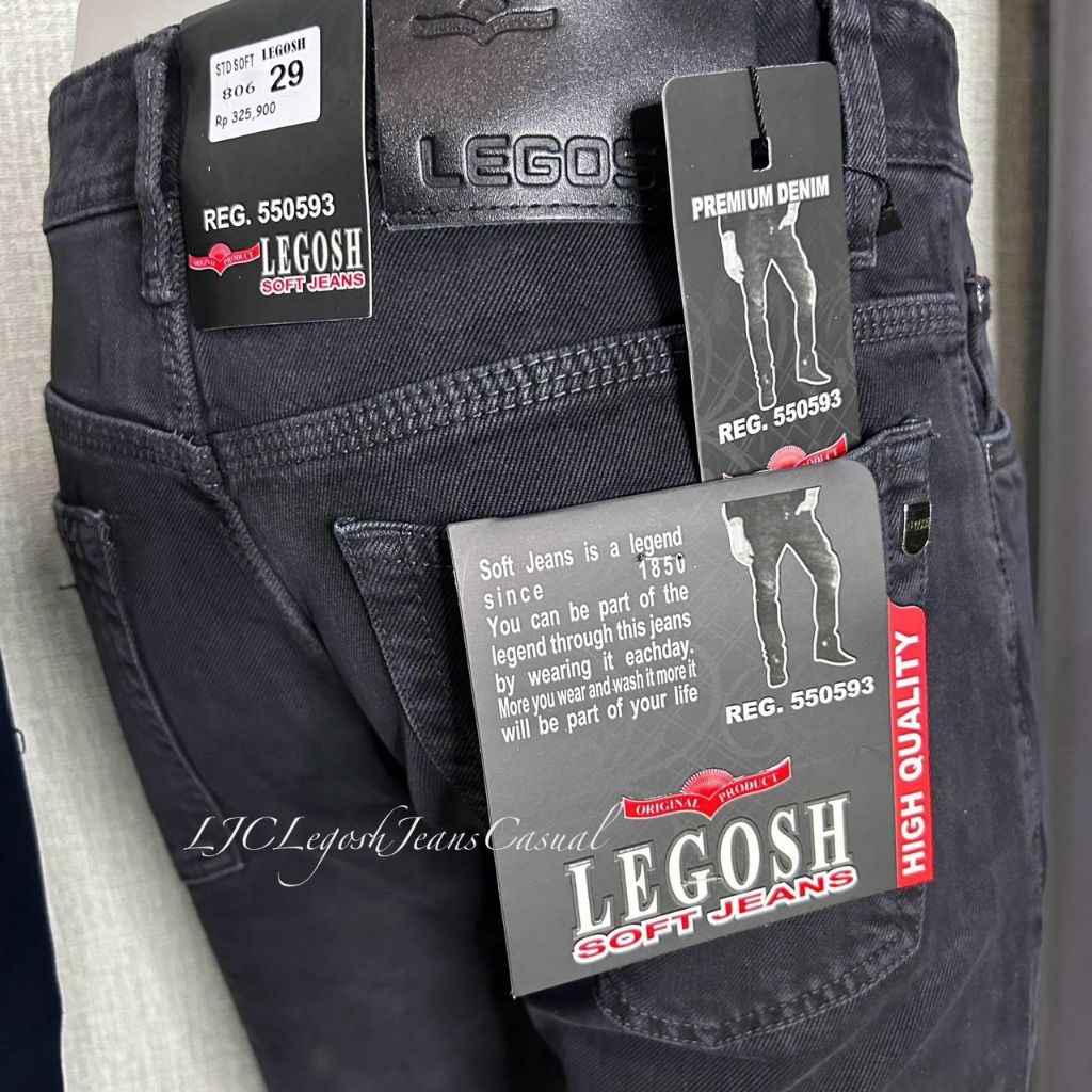 LEGOSH JEANS- CELANA SOFT JEANS REGULER STANDAR ORIGINAL PREMIUM LEGOSH