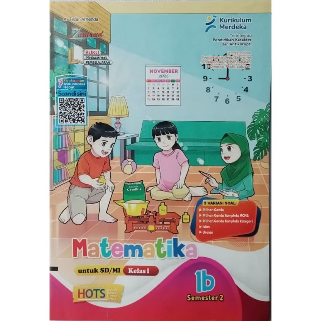 LKS SD/MI MATEMATIKA KELAS 1 SEMESTER 2 KURIKULUM MERDEKA