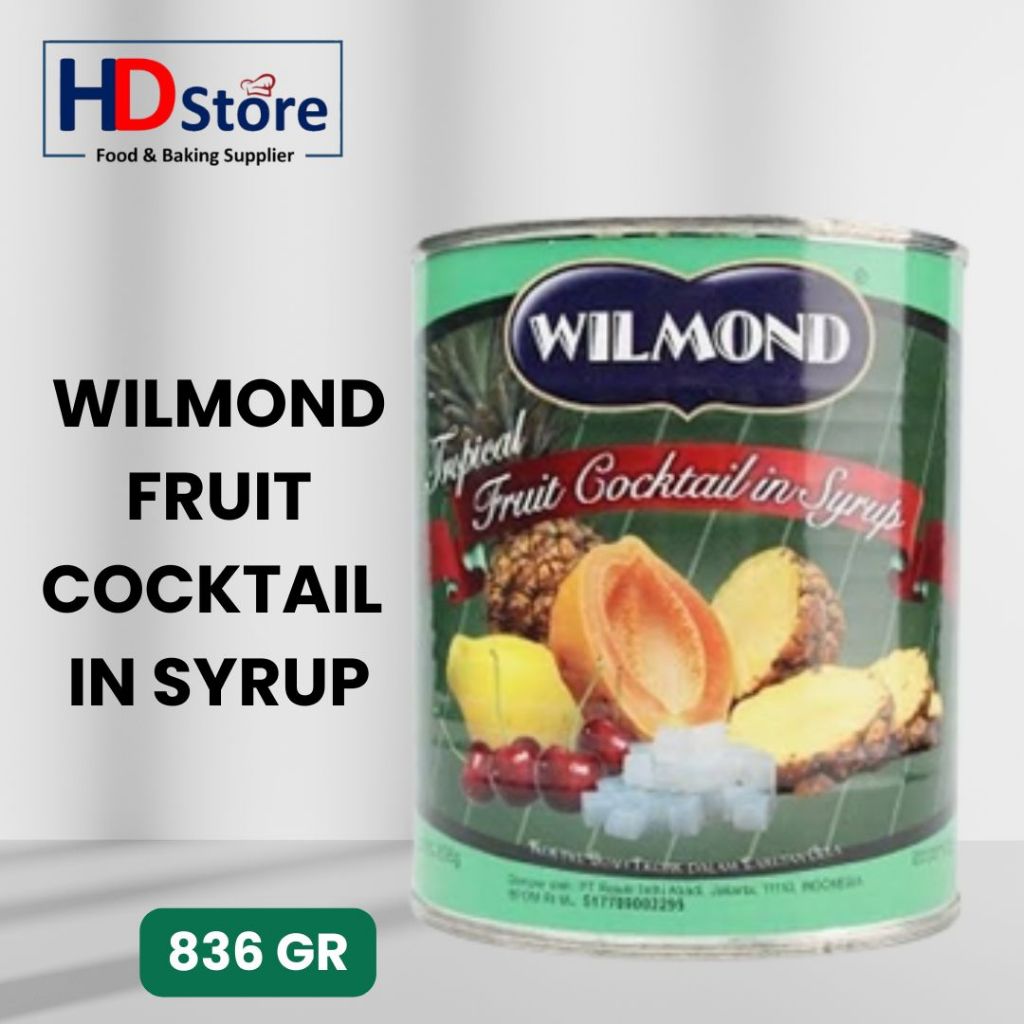 WILMOND TROPICAL FRUIT COCKTAIL WITH NATA THE COCO ANEKA BUAH SIRUP - 836 GR
