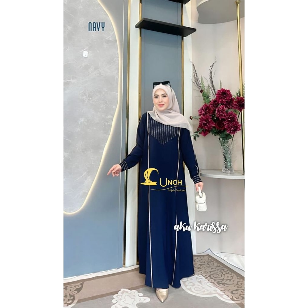 ARRAZKA GAMIS BY AKU KARISSA TERBARU- Dress dengan Desain Khusus dari Aku Karissa BORDIR KAIN SABRIN