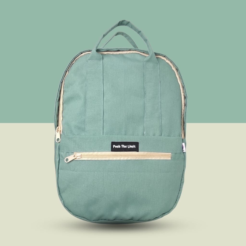 Push The Limit - Tas Ransel Judith Backpack Sekolah & Kuliah Ukuran 14 L - Cream